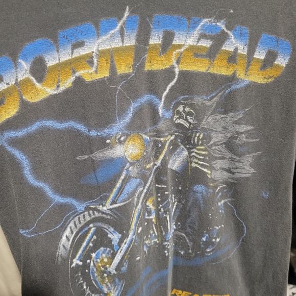 Born dead distressed reaper tee - Picture 3 of 4